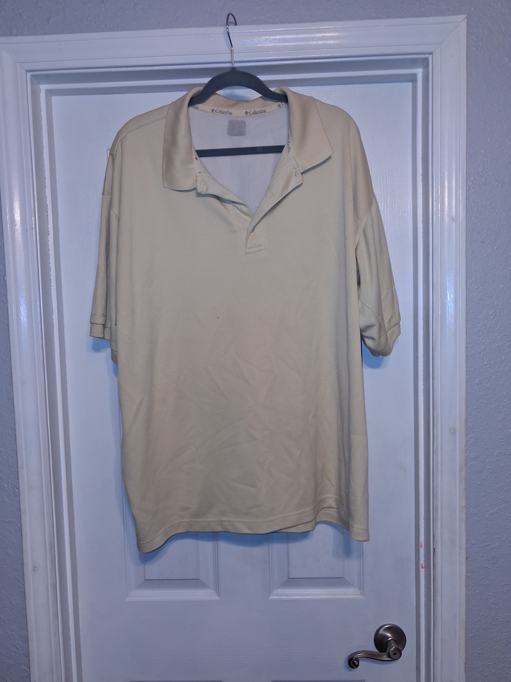Columbia Men's Polo Shirt - Light Beige
